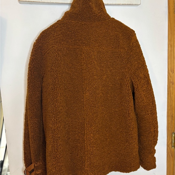 ANTHROPOLOGIE Marrakech Cozy Brown Teddy Coat XL - Picture 10 of 11